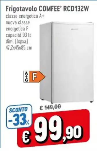 Famila Frigotavolo COMFEE' RCD132W offerta