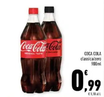 Conad COCA COLA classica/zero 900ml offerta