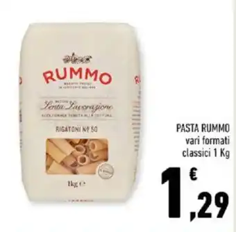 Conad PASTA RUMMO vari formati classici 1 Kg offerta