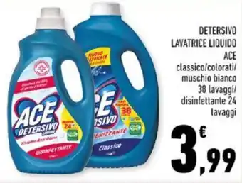 Conad DETERSIVO LAVATRICE LIQUIDO ACE offerta