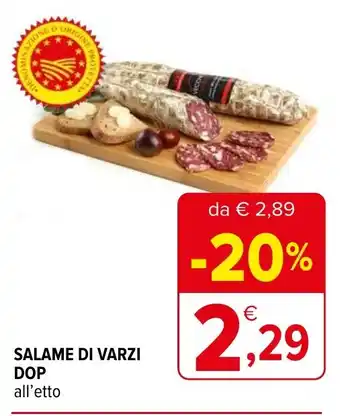 Iperal SALAME DI VARZI DOP all'etto offerta