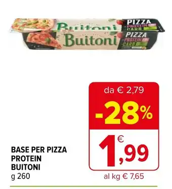 Iperal BASE PER PIZZA PROTEIN BUITONI g 260 offerta
