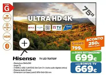 Expert Tv led 75a7120f offerta