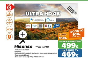 Expert Tv led 65a7160f offerta