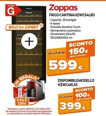 Expert Frigo cantina hzwc54l8d offerta