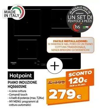 Hq 5660s ne nero da incasso 59 cm a induzione 4 fornello(i)