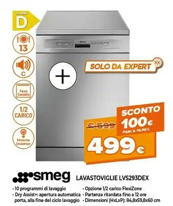 Expert Lavastoviglie lvs293dex offerta
