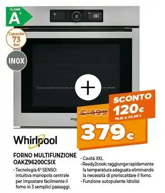Expert Oakz9 6200 cs ix forno forno elettrico 73 l 3650 w acciaio inossidabile a+ offerta