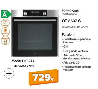 Expert Forno craft ot 8637 s offerta