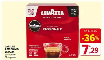 Iperal CAPSULE A MODO MIO LAVAZZA offerta