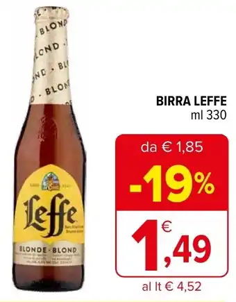 Iperal BIRRA LEFFE ml 330 offerta