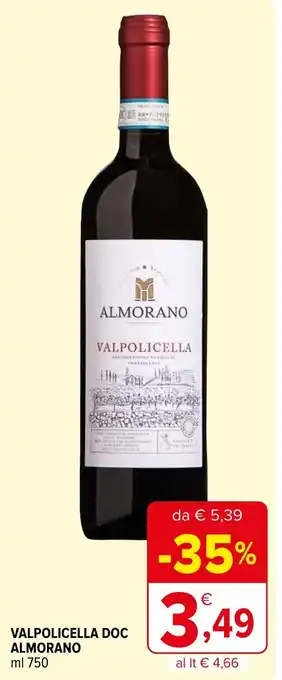 Iperal VALPOLICELLA DOC ALMORANO ml 750 offerta