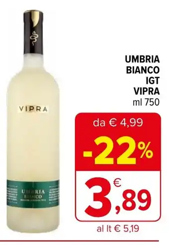 Iperal UMBRIA BIANCO IGT VIPRA ml 750 offerta