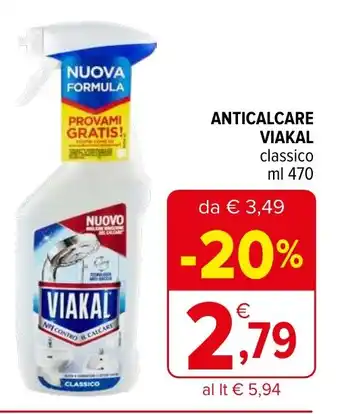 Iperal ANTICALCARE VIAKAL classico ml 470 offerta