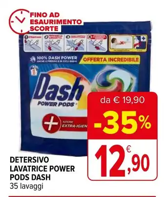 Iperal DETERSIVO LAVATRICE POWER PODS DASH 35 lavaggi offerta