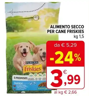 Iperal ALIMENTO SECCO PER CANE FRISKIES kg 1,5 offerta