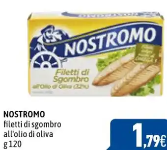 C+C Cash and Carry NOSTROMO filetti di sgombro all'olio di oliva g 120 offerta