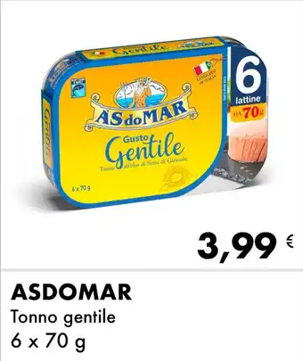 Iper Tosano ASDOMAR Tonno gentile 6 x 70 g offerta
