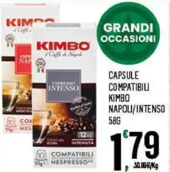Despar CAPSULE COMPATIBILI KIMBO NAPOLI/INTENSO 58 g offerta