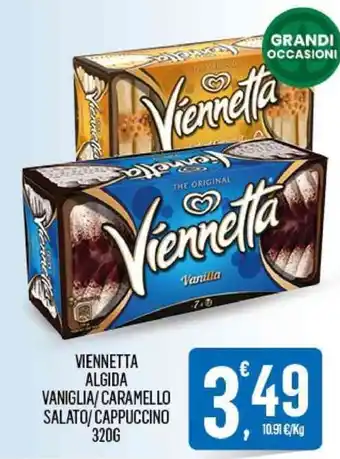 Despar VIENNETTA ALGIDA VANIGLIA/CARAMELLO SALATO/CAPPUCCINO 320 g offerta