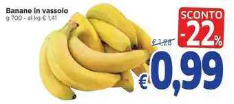 Banane in vassoio 700 g