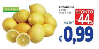 Famila Superstore Limoni Bio 500 g offerta