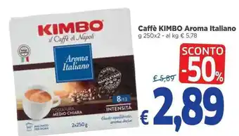 Famila Superstore Kimbo Caffè Aroma Italiano 250x2 g offerta