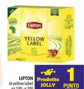 C+C Cash and Carry LIPTON tè yellow label pz 100-g 200 offerta