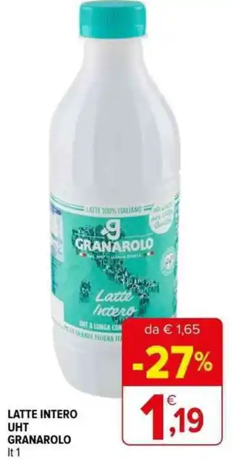 Iperal LATTE INTERO UHT GRANAROLO It1 offerta