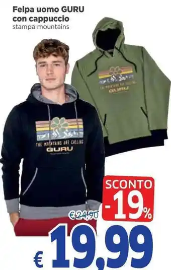 Famila Superstore Guru Felpa uomo con cappuccio offerta