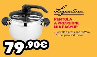 Fiducia & Convenienza Lagostina PENTOLA A PRESSIONE MIA EASYUP offerta