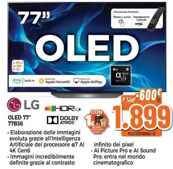 Expert LG OLED 77" 77B36 offerta