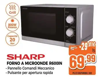 Expert SHARP FORNO A MICROONDE R600IN offerta