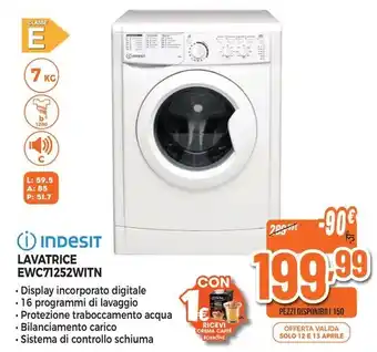 Expert INDESIT LAVATRICE EWC71252WITN offerta