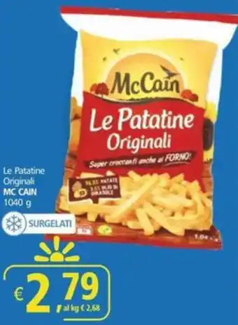 Alter Discount Le Patatine Originali MC CAIN 1040 g offerta
