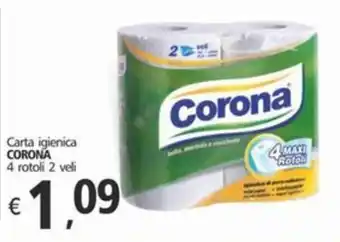 Alter Discount Carta igienica CORONA 4 rotoli 2 veli offerta