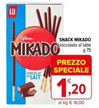 Iperal SNACK MIKADO cioccolato al latte g 75 offerta