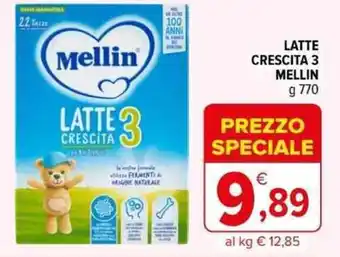 Iperal LATTE CRESCITA 3 MELLIN g 770 offerta