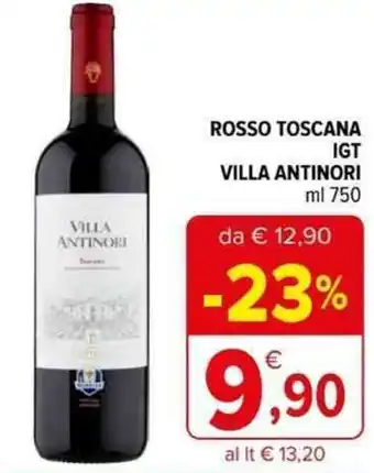 Iperal ROSSO TOSCANA IGT VILLA ANTINORI ml 750 offerta