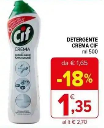 Iperal DETERGENTE CREMA CIF ml 500 offerta