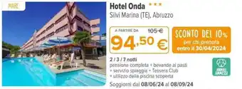 Iperal Hotel Onda offerta