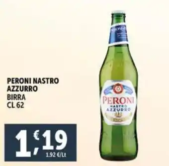 Deco Supermercati PERONI NASTRO AZZURRO BIRRA CL 62 offerta
