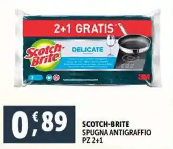 Deco Supermercati SCOTCH-BRITE SPUGNA ANTIGRAFFIO pz 2+1 offerta