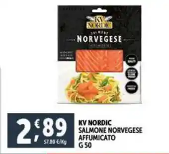 Deco Supermercati KV NORDIC SALMONE NORVEGESE AFFUMICATO g 50 offerta