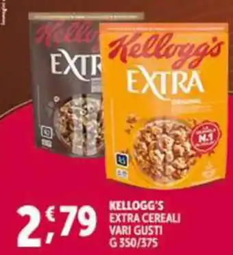 Deco Supermercati KELLOGG'S EXTRA CEREALI VARI GUSTI G 350/375 offerta
