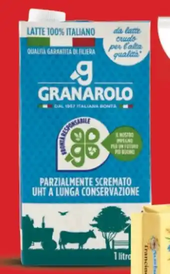 Supermercati Piccolo GRANAROLO LATTE UHT PARZIALMENTE SCREMATO 1 Litro offerta