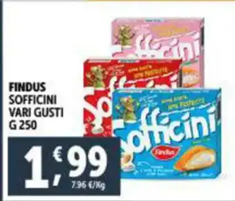 Deco Supermercati FINDUS SOFFICINI VARI GUSTI G250 offerta