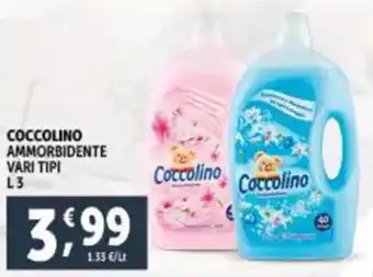 Deco Supermercati COCCOLINO AMMORBIDENTE VARI TIPI L3 offerta