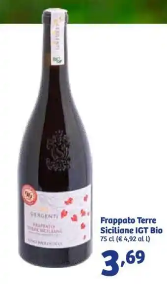 In'S Mercato Frappato Terre Siciliane IGT Bio 75 cl offerta