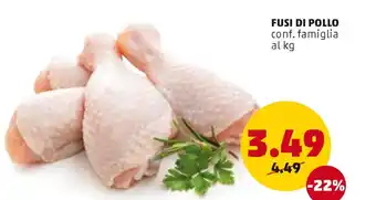 PENNY FUSI DI POLLO conf. famiglia al kg offerta